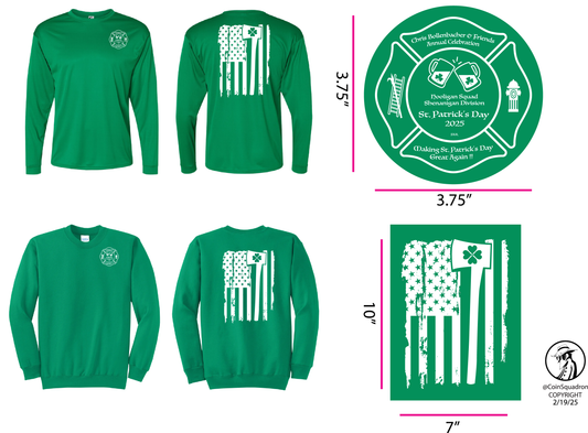 Chris Bollenbacher & Friends 2025 St. Patrick's Day Garments