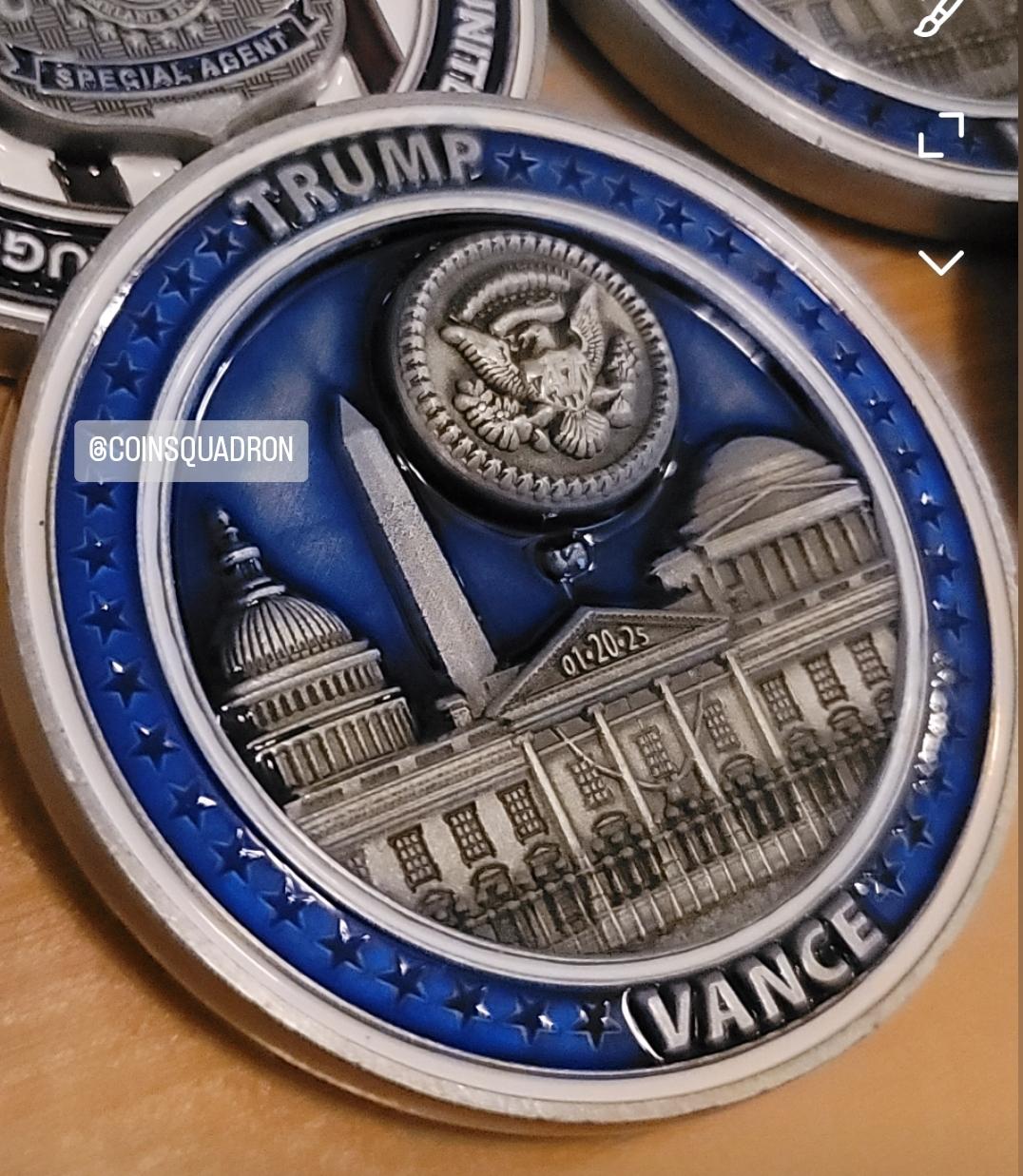 HSI INAUGURATION COIN - BIG BOY 2.25in - Ships ~ Dec 28, 29, 30