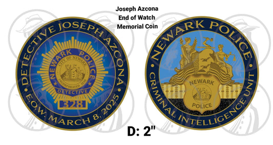 NPD EOW Memorial Coin JOSEPH AZCONA #328 (Pre-Sale - Pls Read Below)