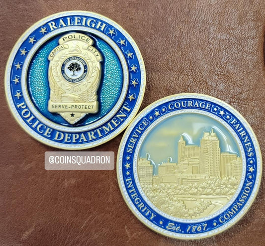 PRE-SALE - RPD RALEIGH POLICE DEPT Coin - Pls read below