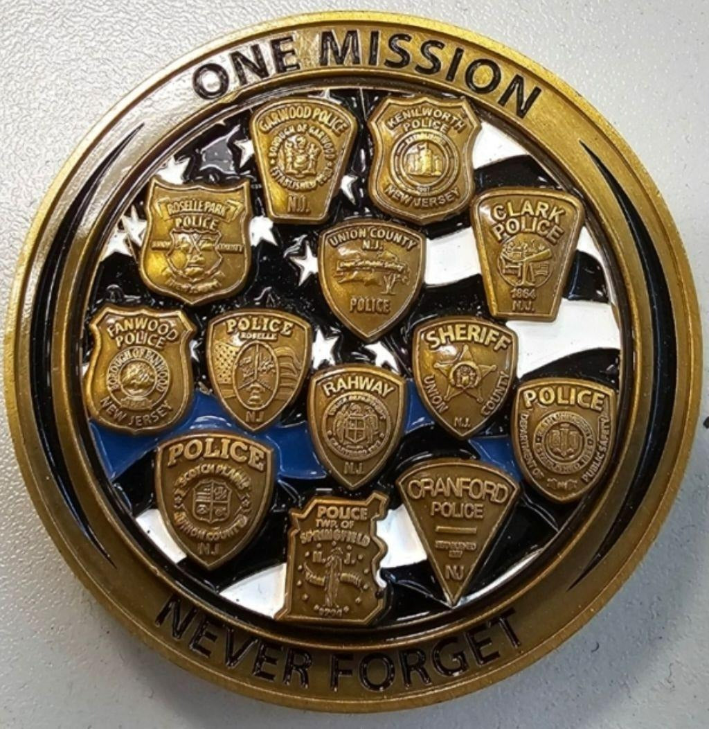 UNION COUNTY NJ POLICE CHIEFs ASSOC COIN FUNDRAISER - PLS READ BELOW
