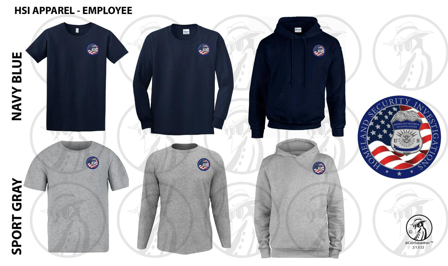 HSI Apparel - HOODIE • LONG & SHORT SLV TEE - PLS READ BELOW