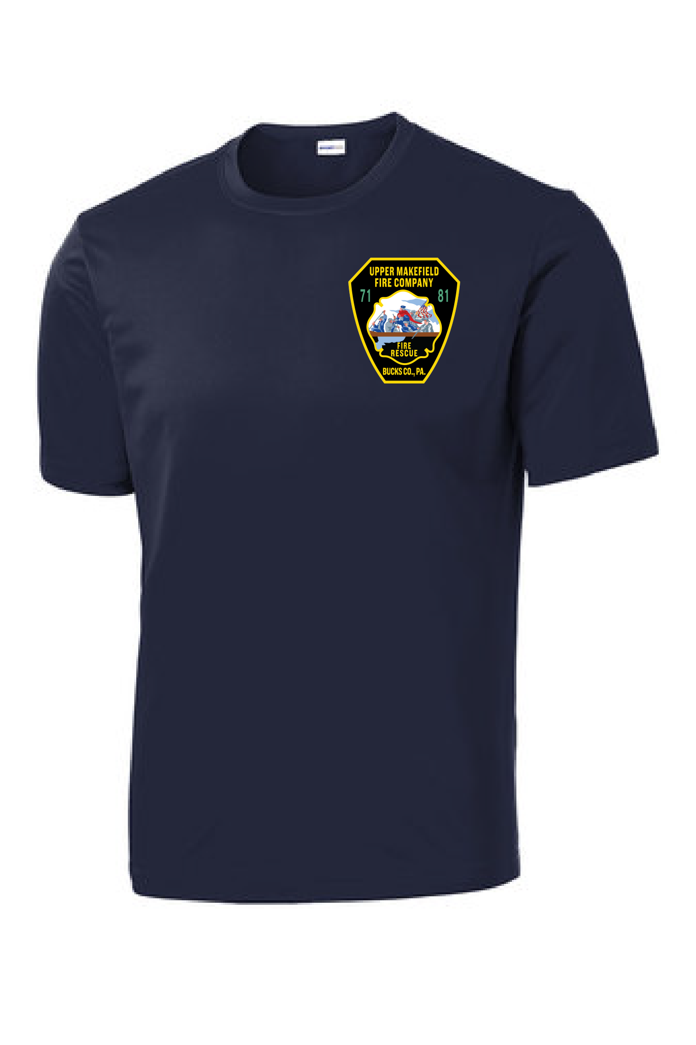 UMFC T-Shirt Front Logo & American Flag Text Back
