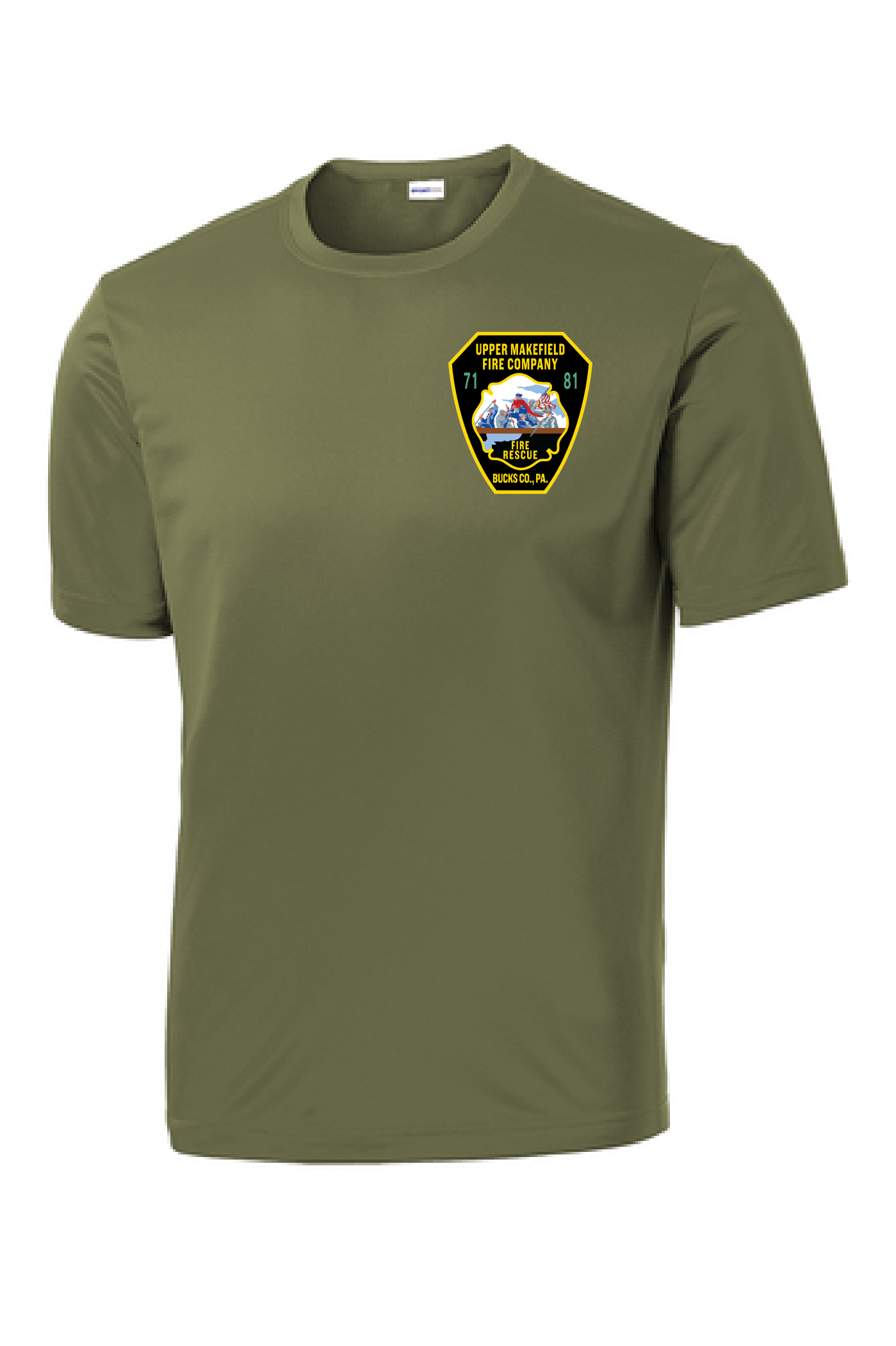 UMFC T-Shirt Front Logo & American Flag Text Back