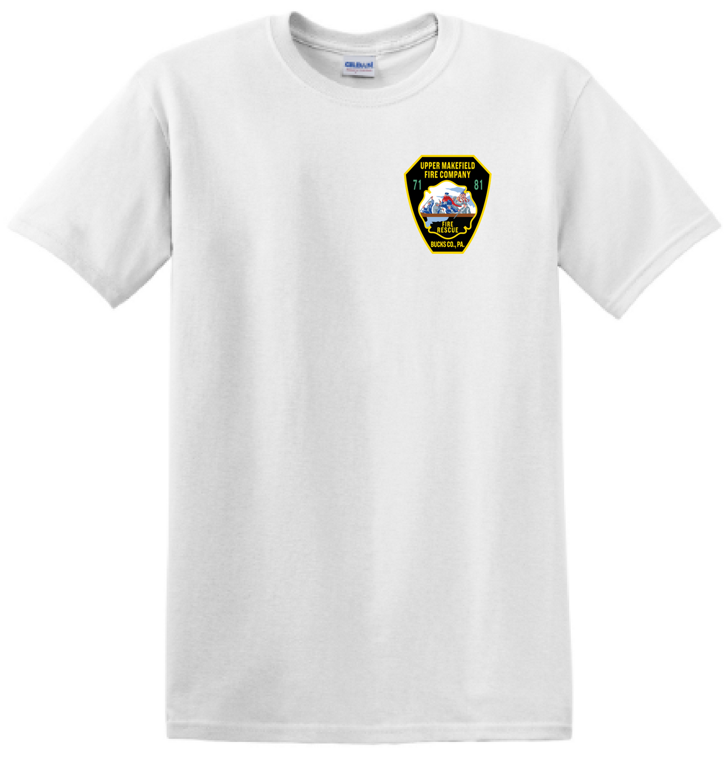 UMFC T-Shirt Front Logo & American Flag Text Back