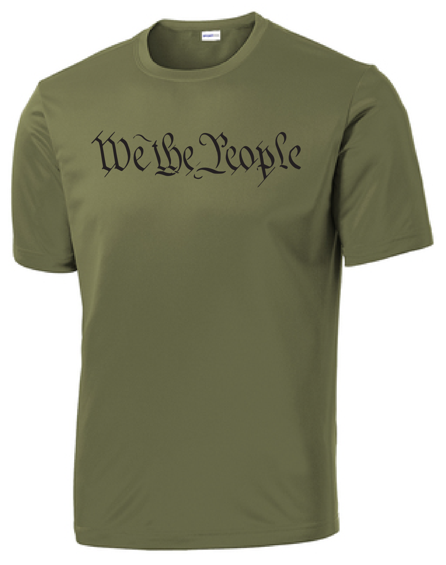 We The People Shirt with Tattered US Flag Sleeve
