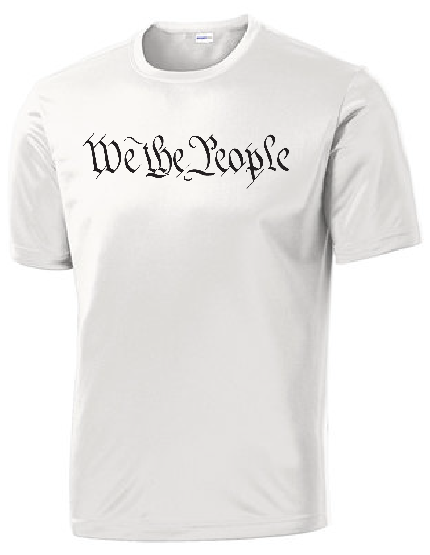 We The People Shirt with Tattered US Flag Sleeve