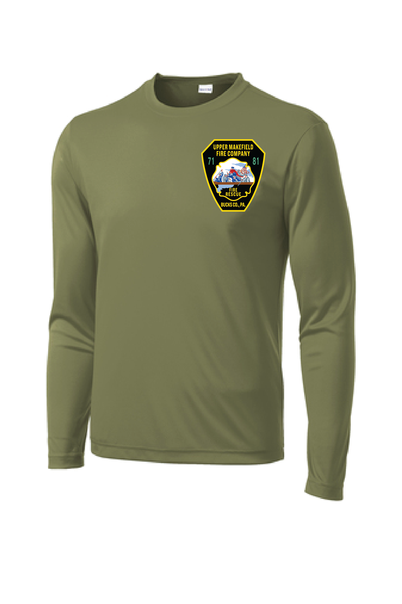 UMFC Long Sleeve Front Logo & American Flag Text Back