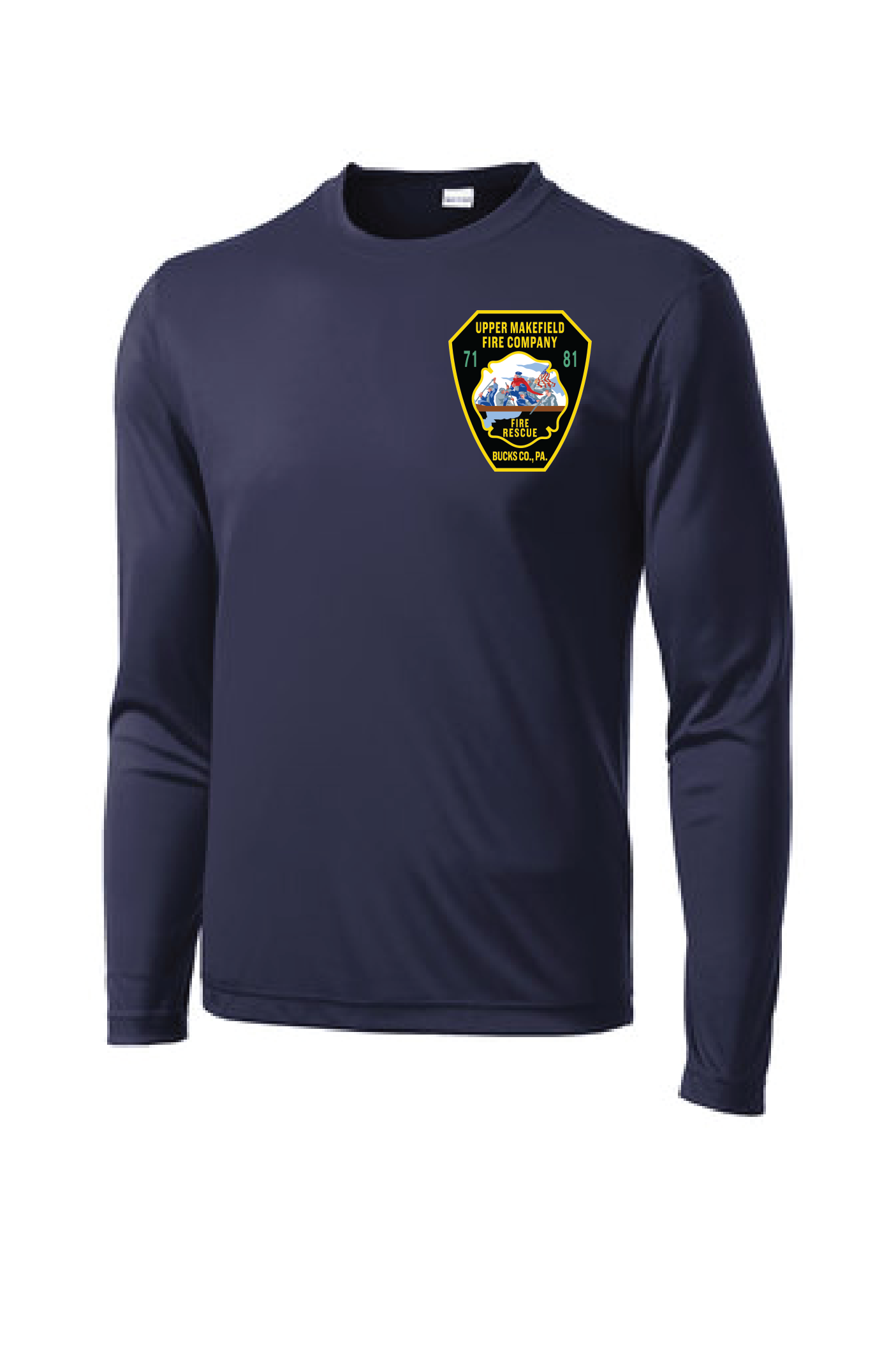 UMFC Long Sleeve Front Logo & American Flag Text Back