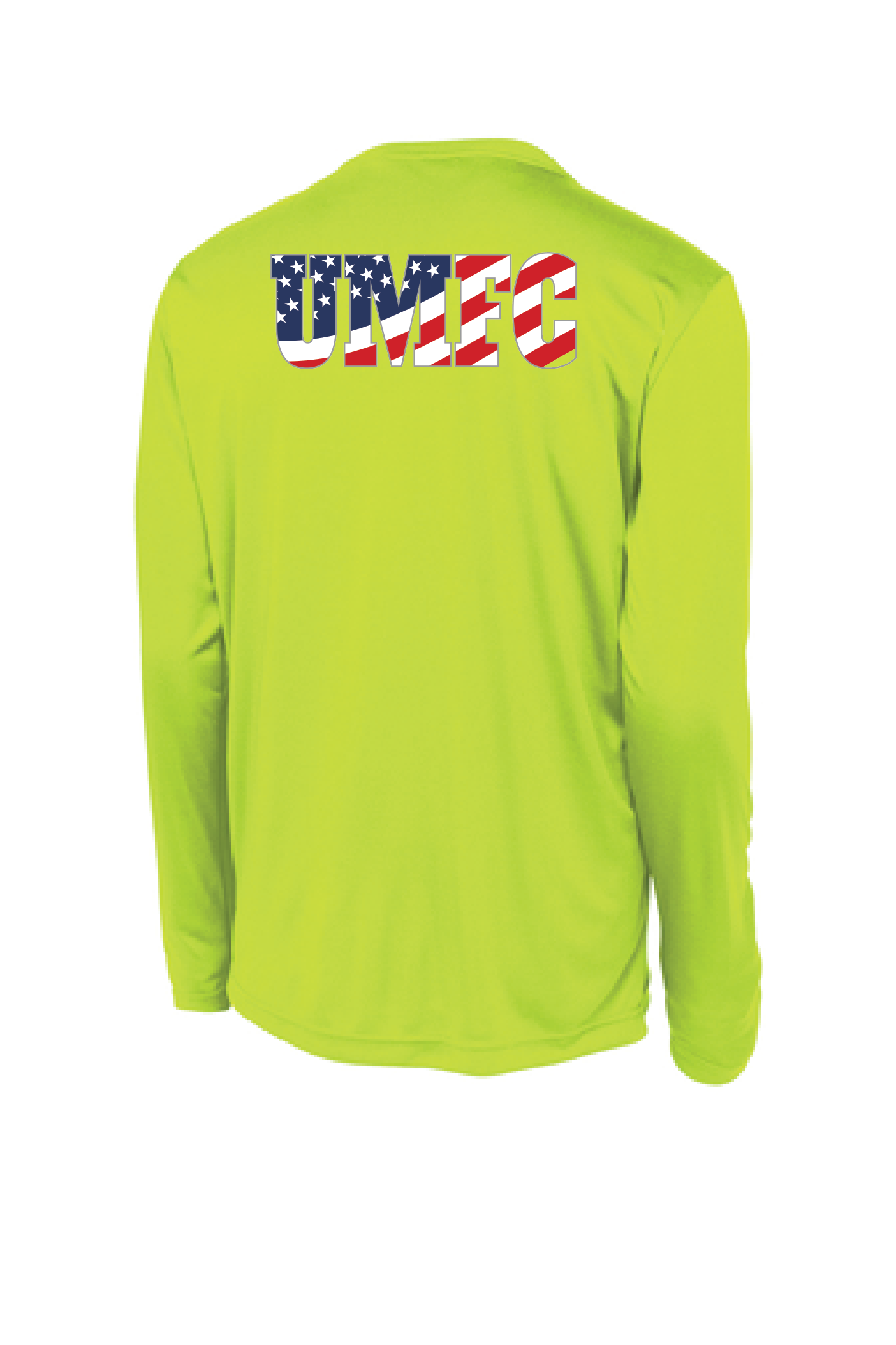 UMFC Long Sleeve Front Logo & American Flag Text Back