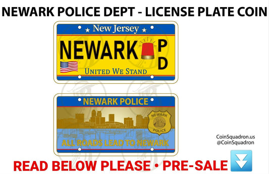 NPD License Plate Coin
