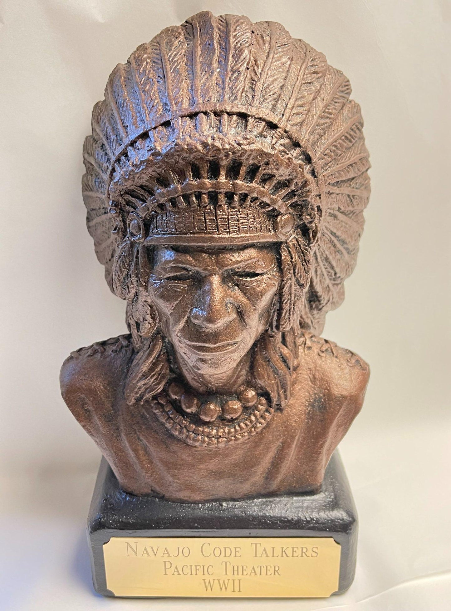 Native American Chief Bust Statue
