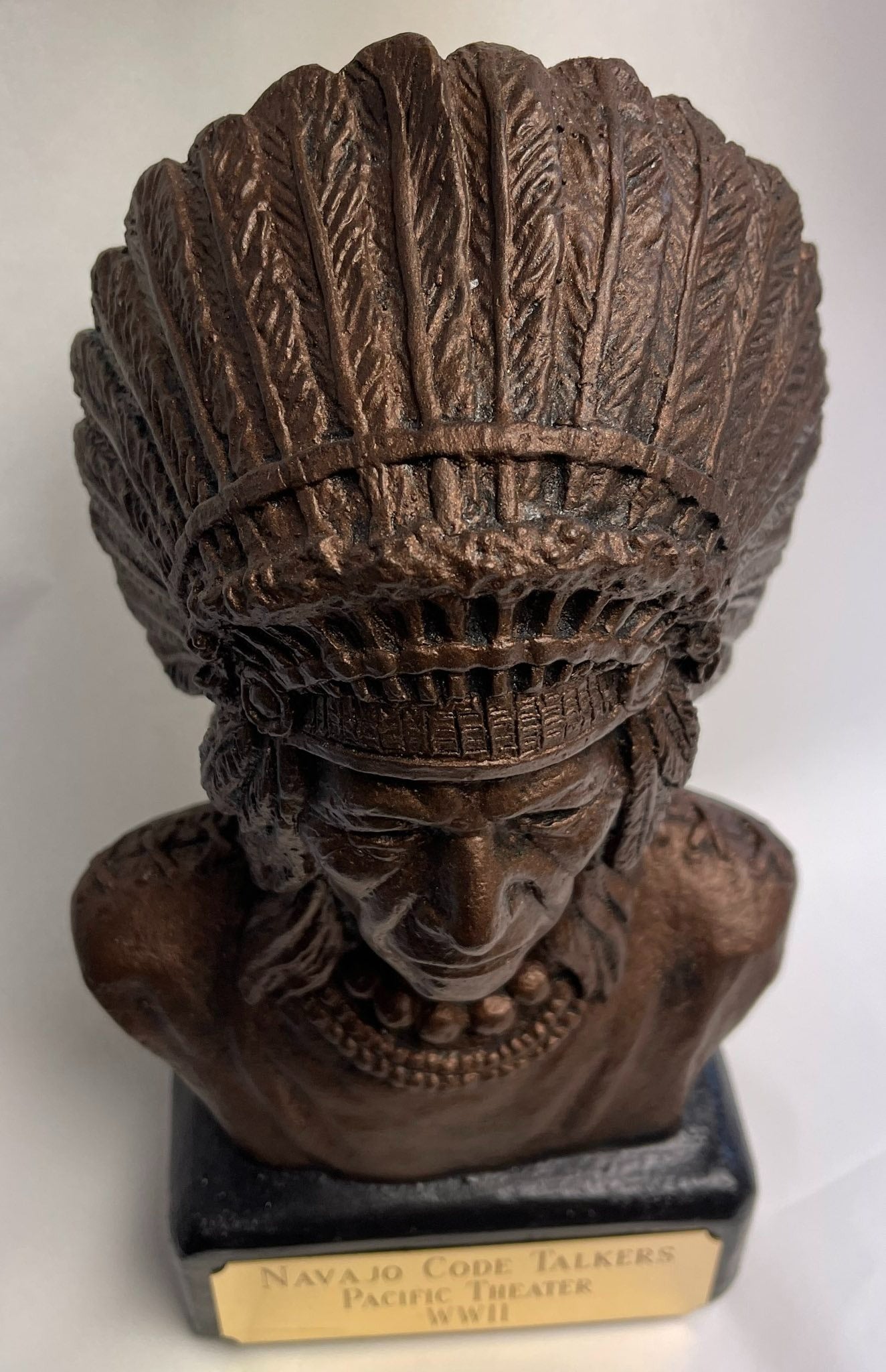 Native American Chief Bust Statue