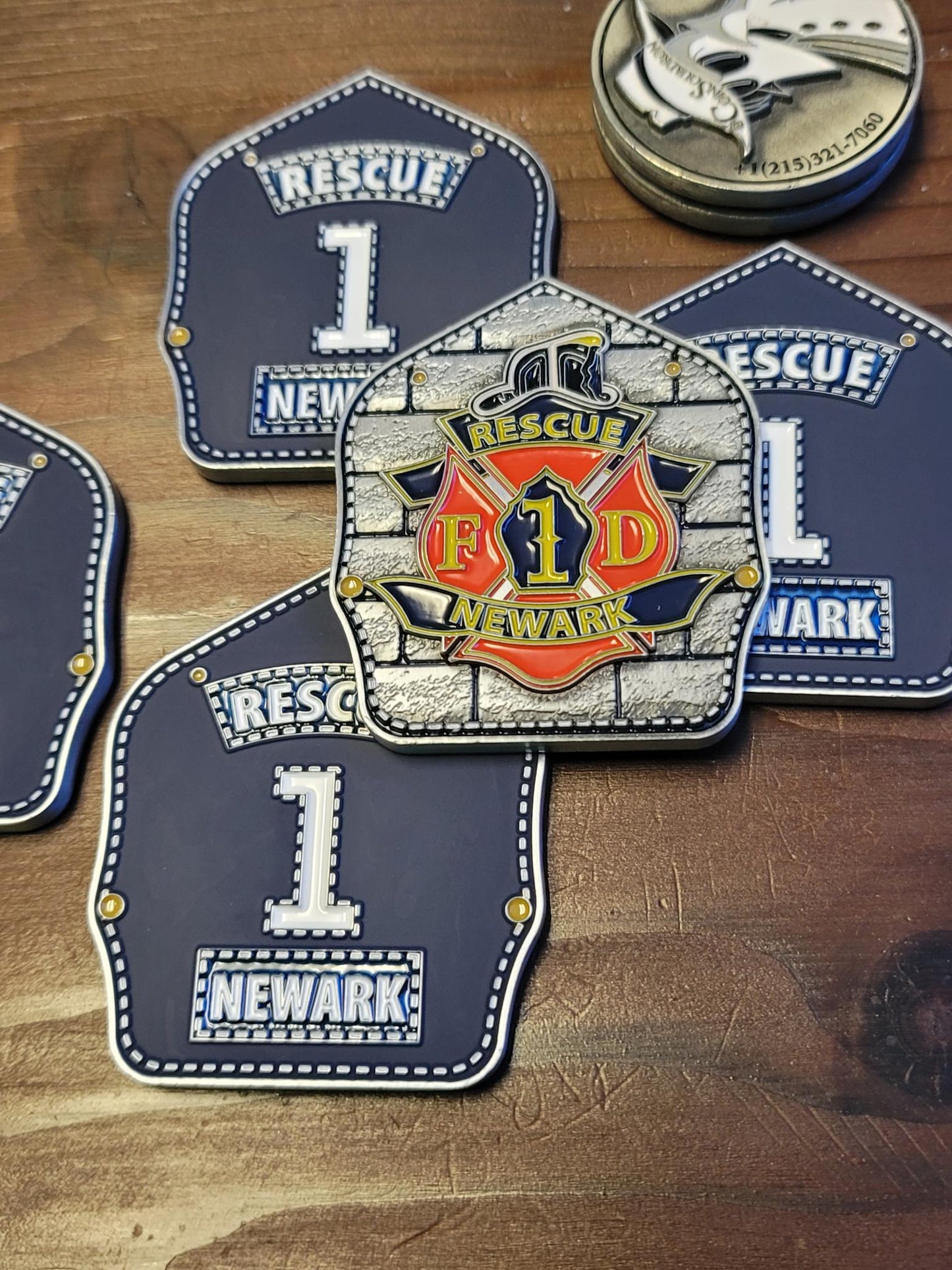 NEWARK FIRE DEPT Rescue 1 Coin - SHIPPING NOW