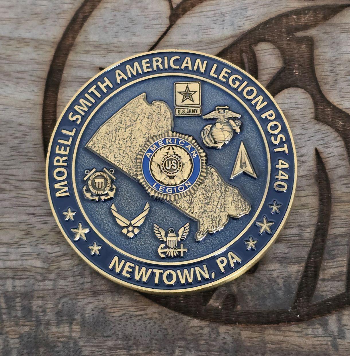 Bucks County PA Commemorative USA 250th Coin Fundraiser 3" Coin - Please read below