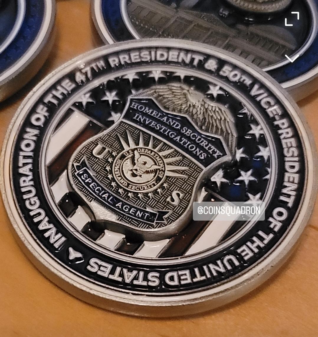 HSI INAUGURATION COIN - BIG BOY 2.25in - Ships ~ Dec 28, 29, 30