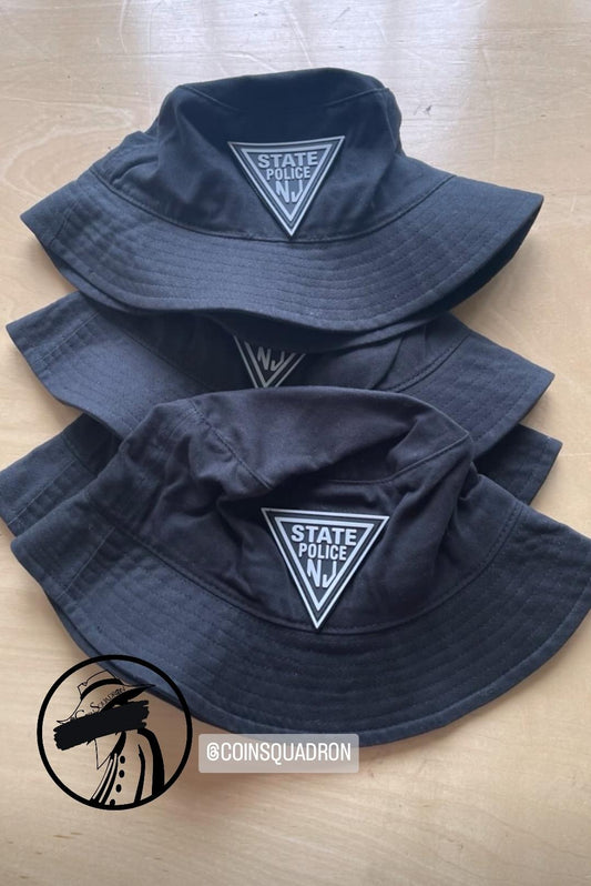 NJSP Bucket Hat SUBDUED COLORS w PVC Patch OSFA - SHIPS NOW