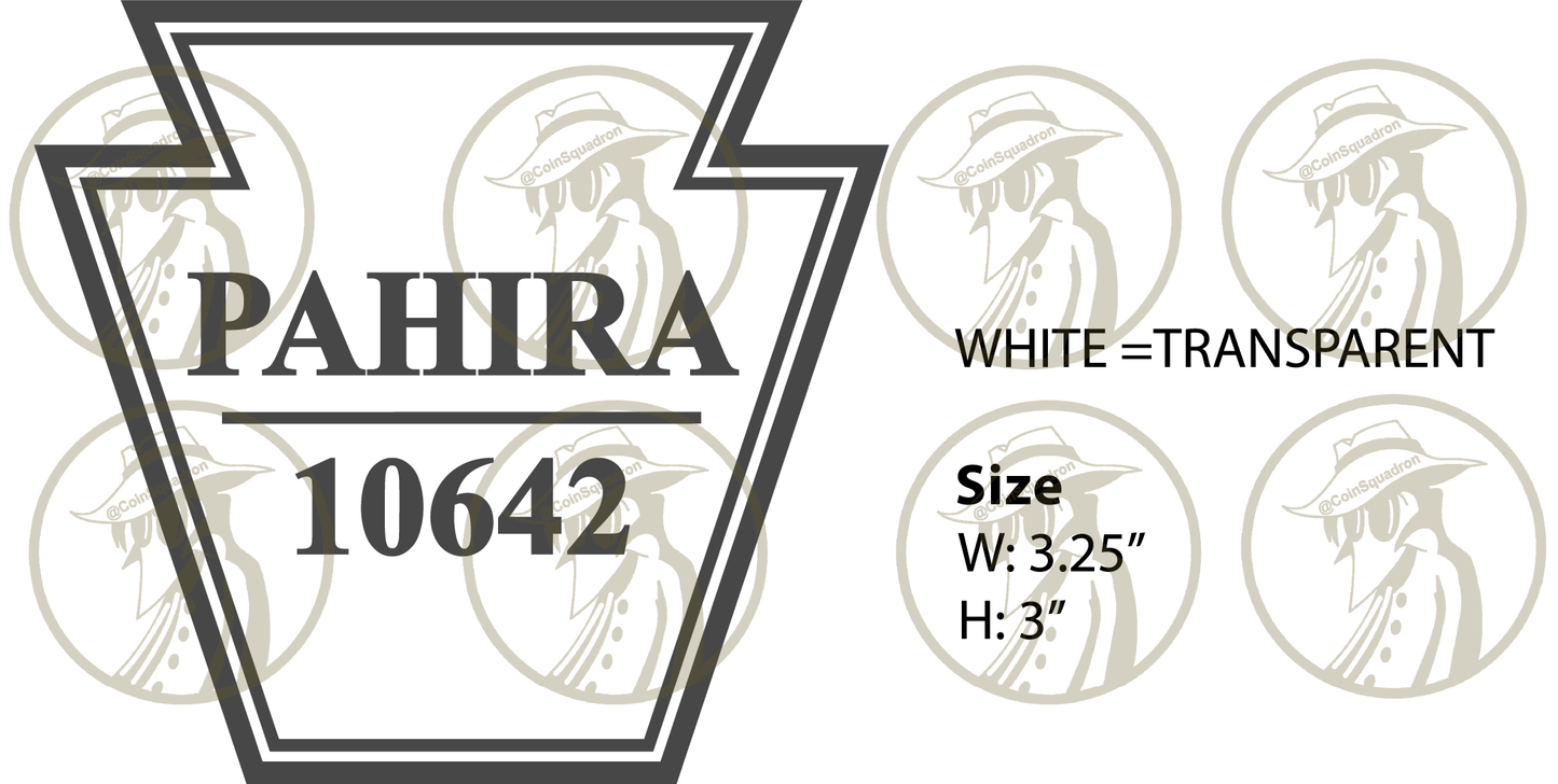 Fundraiser Pre-Sale: EOW Michael Pahira #10642 - VINYL DECAL - Pls read below