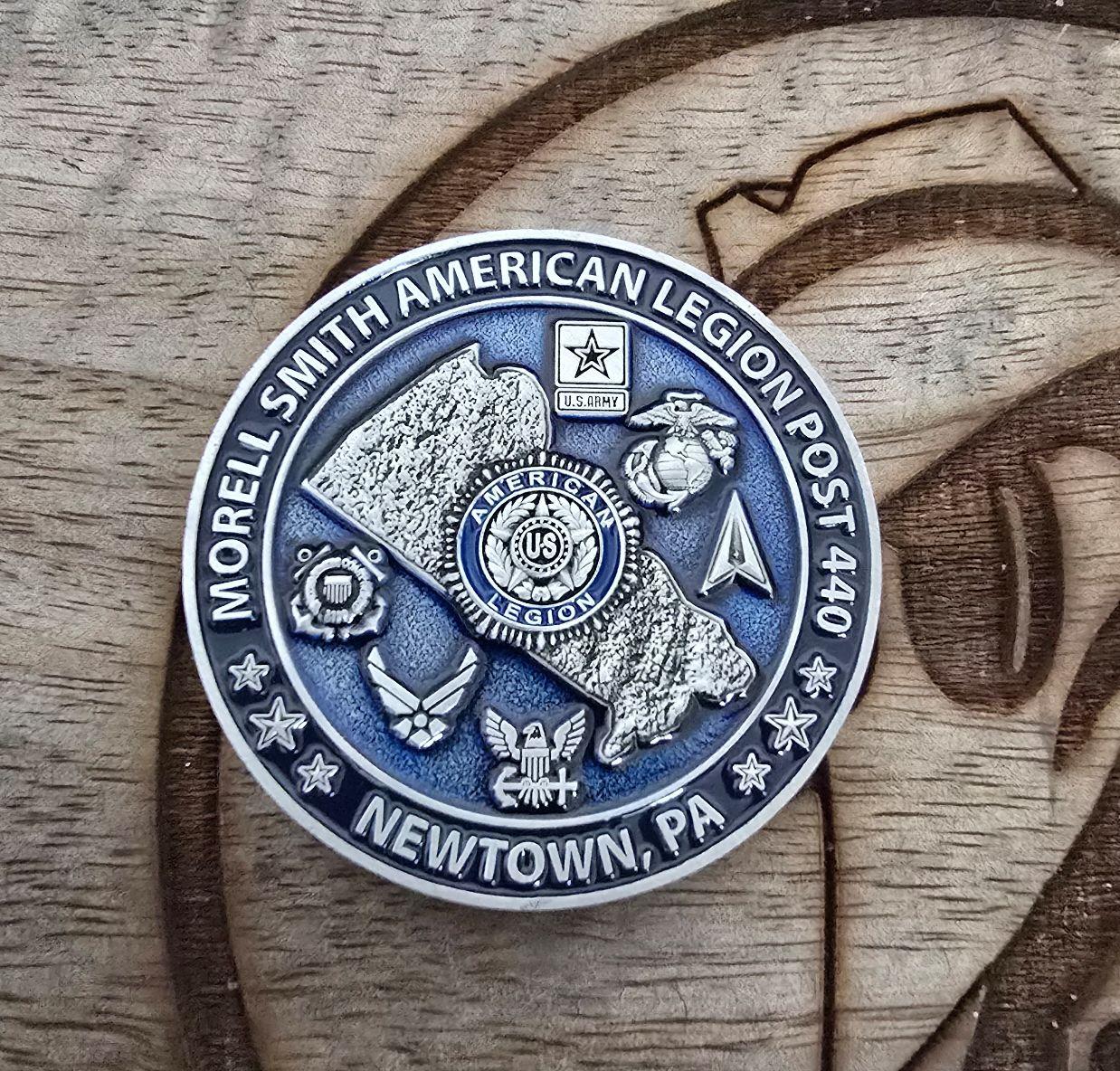 Bucks County PA Commemorative USA 250th Coin Fundraiser 2" Coin - Please read below