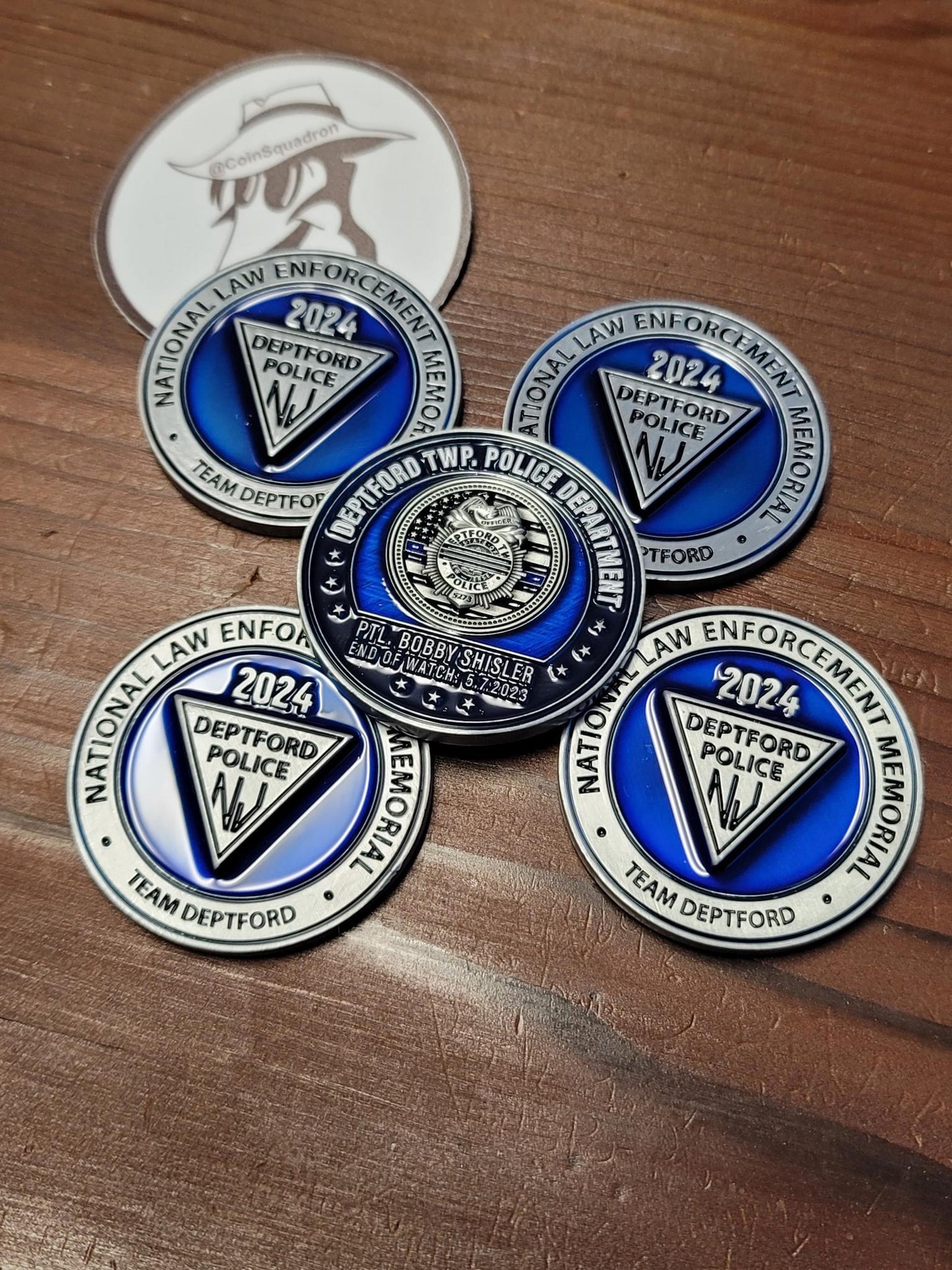 DEPTFORD POLICE NJ FUNDRAISER - 20 USD per COIN w 10 USD to the CAUSE - 2nd PRE-SALE