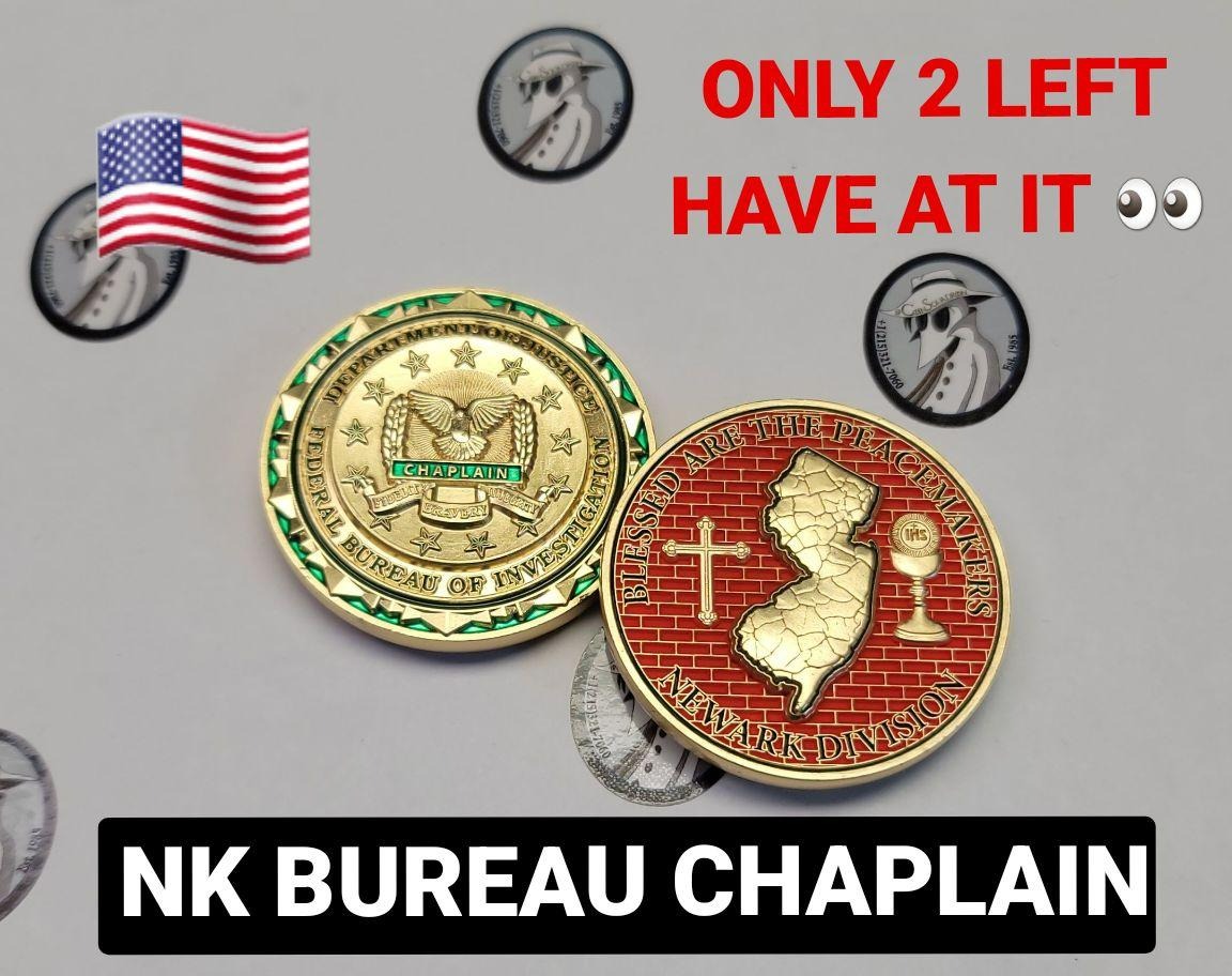 BUREAU BRICK CITY CHAPLAIN - AUTHENTIC Circa 2018