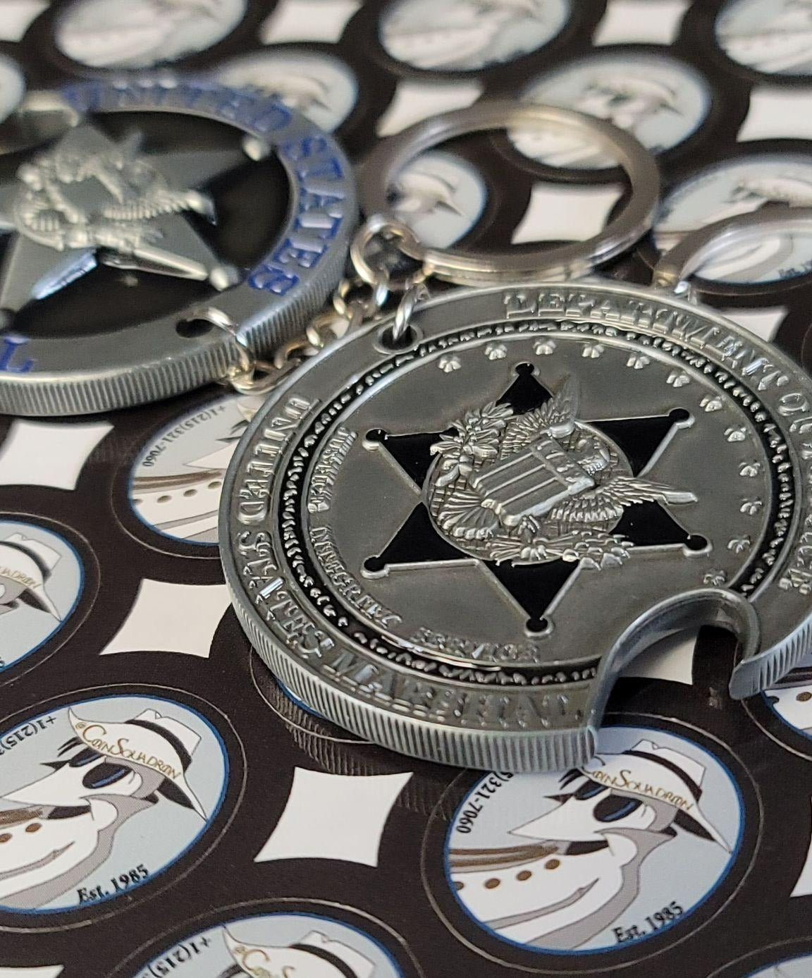 July 4th USMS Drop - DUAL USE TECH - Coin • Bottle Opener • Key Chain