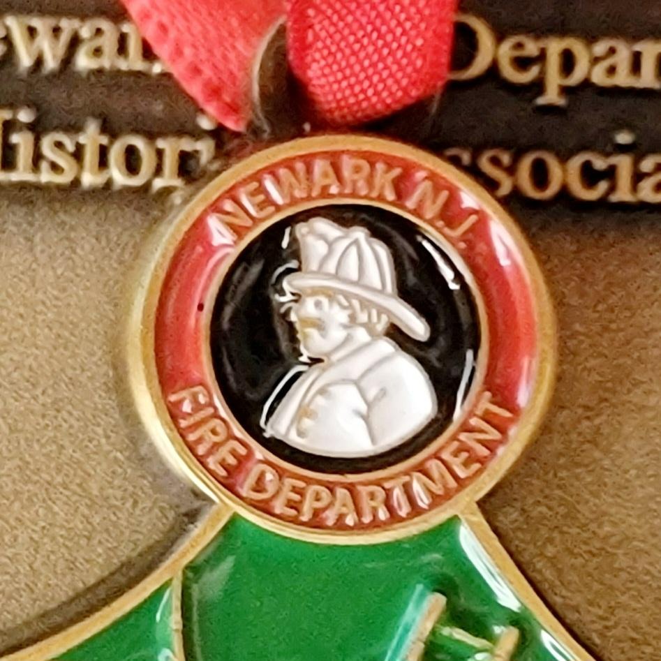 NEWARK FIRE DEPT HISTORICAL ASSOC 2023 Christmas Ornament Coin FUNDRAISER