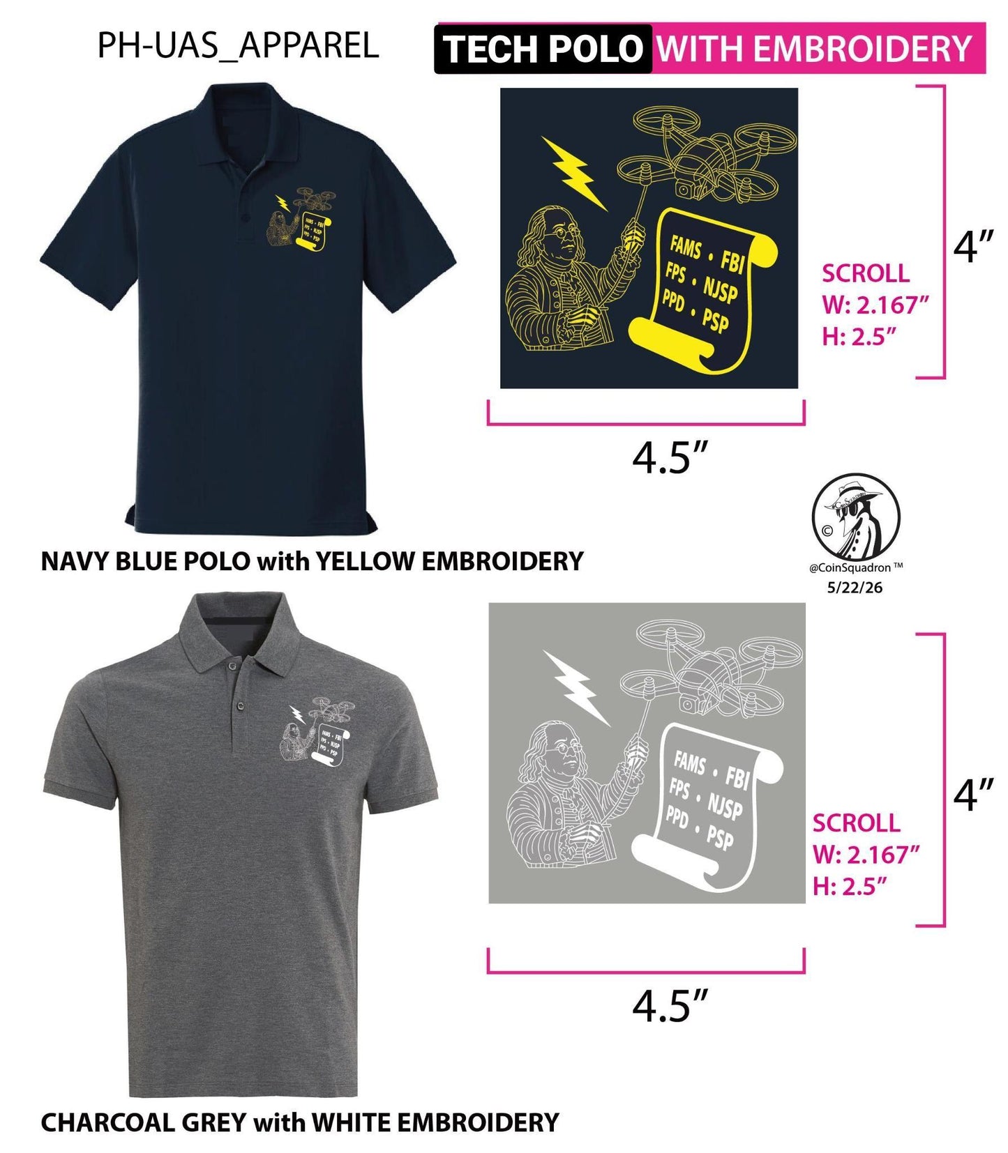 UAS Tech Polo - Please read below - Thank you