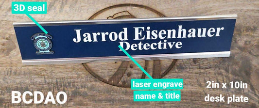 BCDAO Desk Plate / Door Marker