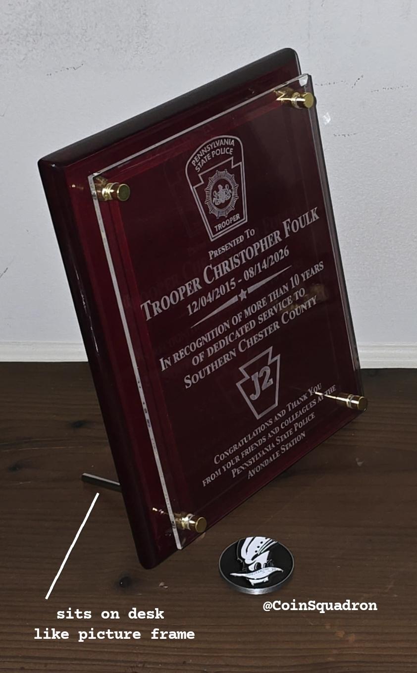 PSP Trooper J2 Southern Chester County PLAQUE - Pls see below