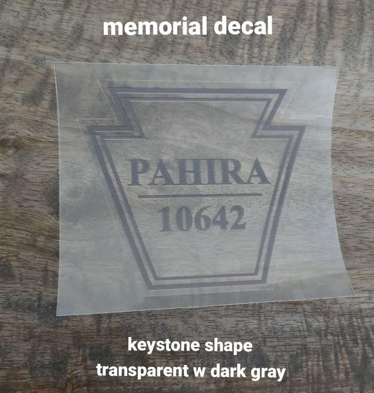 Fundraiser Pre-Sale: EOW Michael Pahira #10642 - VINYL DECAL - 9/18/26 - Sale # 2