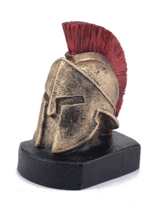 Spartan Warrior Helmet Statue