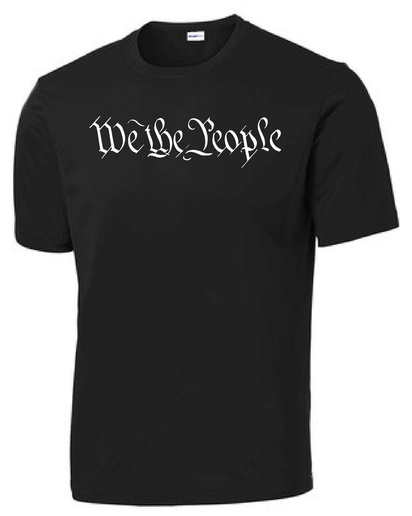 We The People Shirt with Tattered US Flag Sleeve