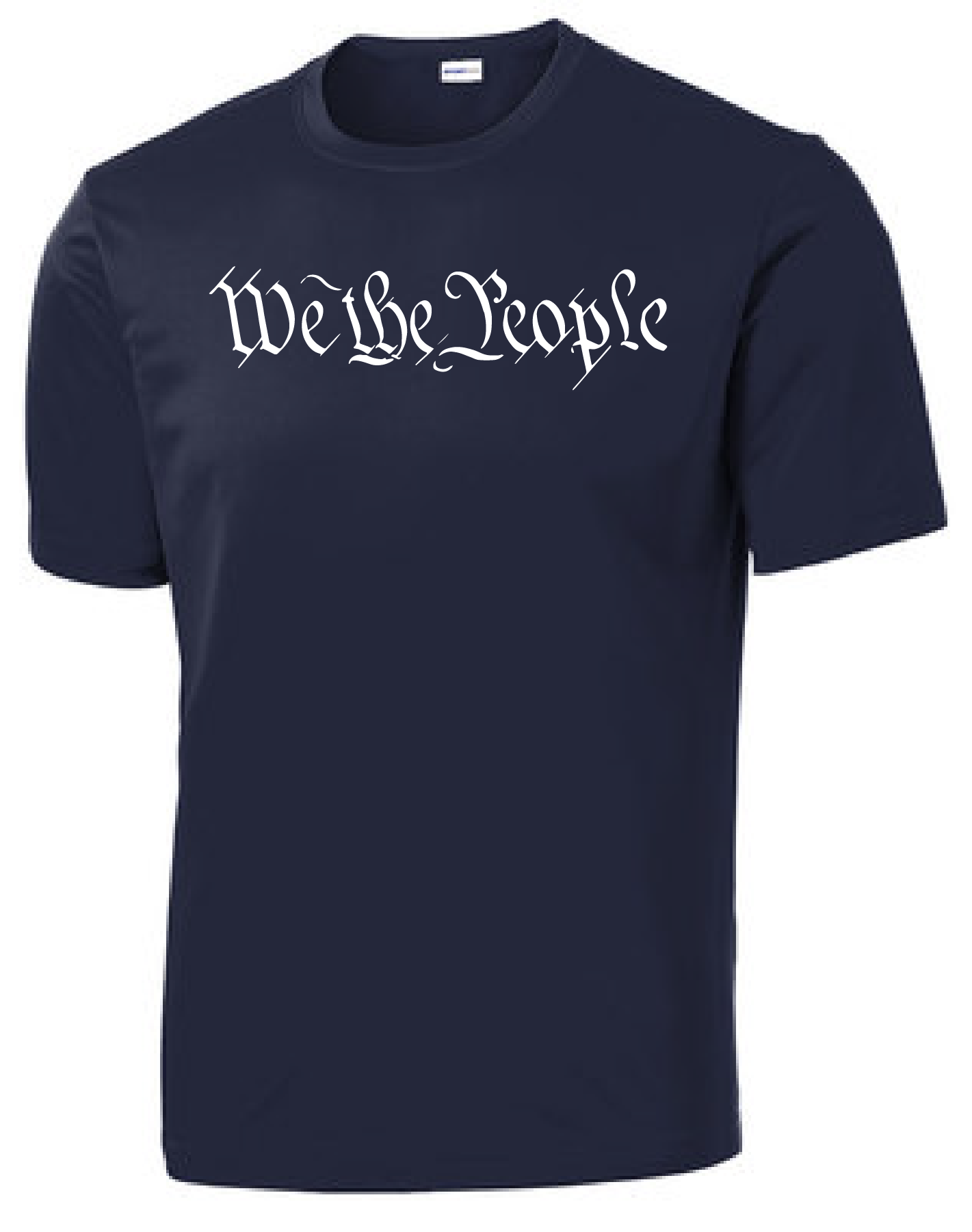 We The People Shirt with Tattered US Flag Sleeve