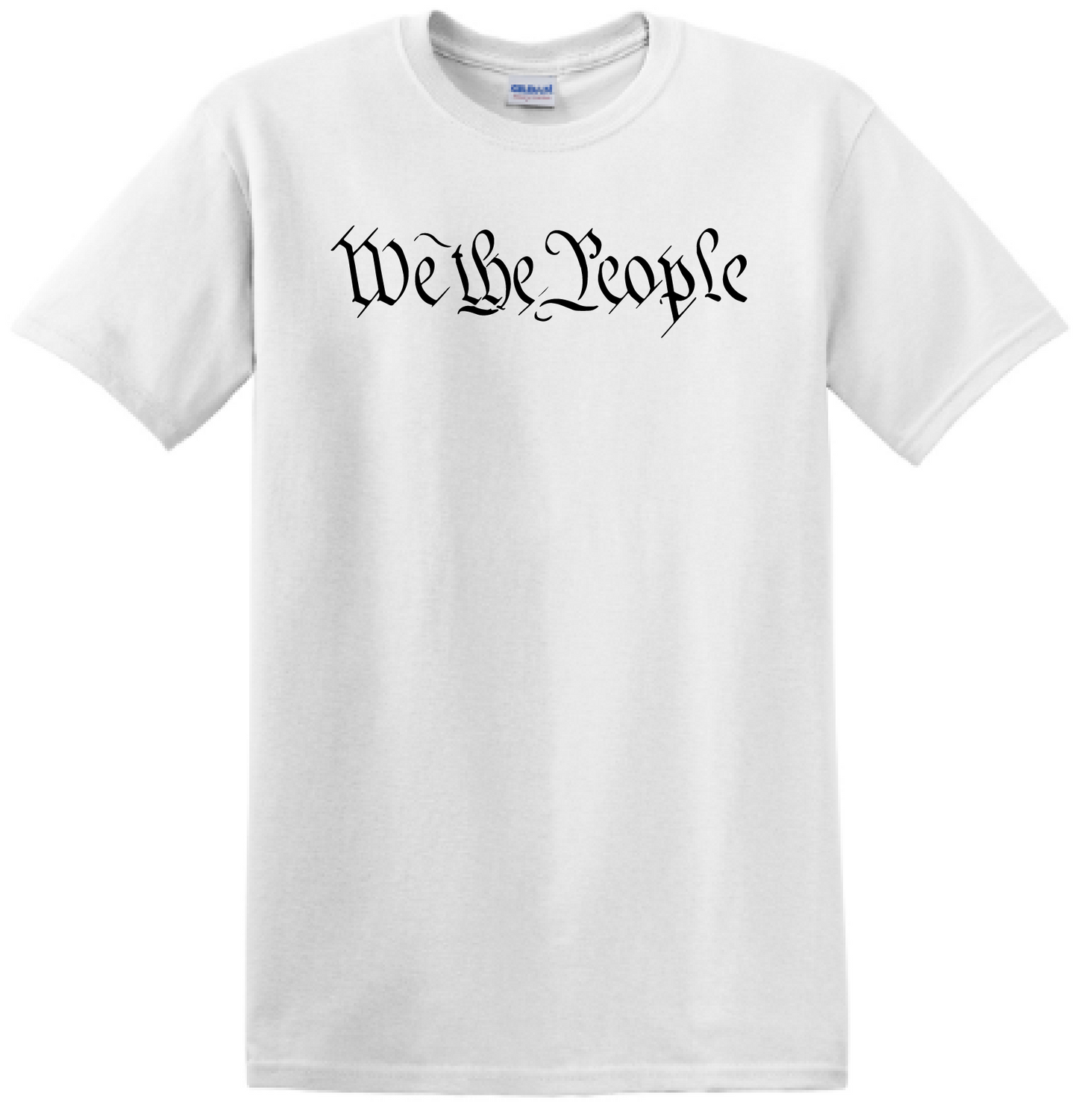 We The People Shirt with Tattered US Flag Sleeve