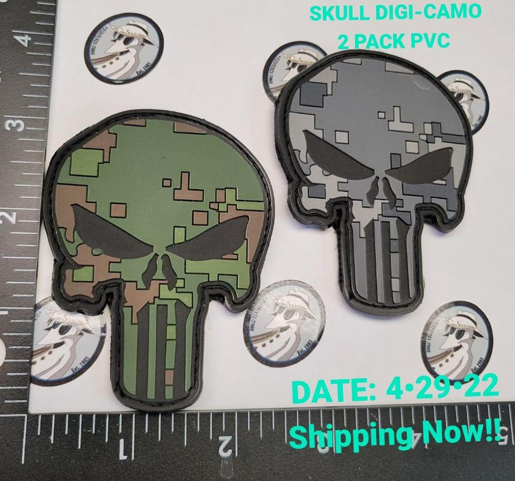 SKULL DIGI CAMO 2 PACK PVC